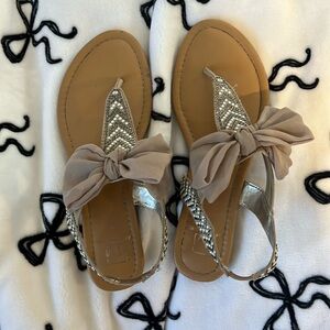 material girl flip flops